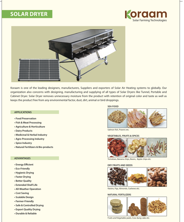 Koraam Solar Dryer